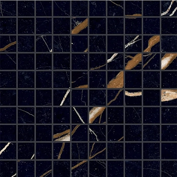 Provenza Unique Marble Mosaico Sahara Noir Silktech 30x30 / Провенца Унике Марбл Мосаико Сахара Нуар Силктех
 30x30 